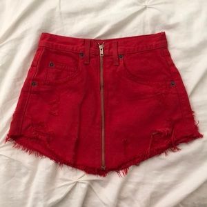 Red Carmar Skirt